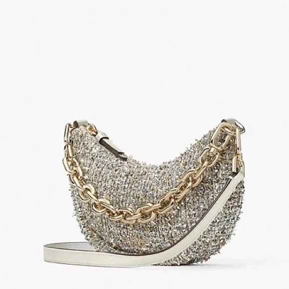 Kate Spade Smile Tweed Small Crossbody - Picture 4 of 7